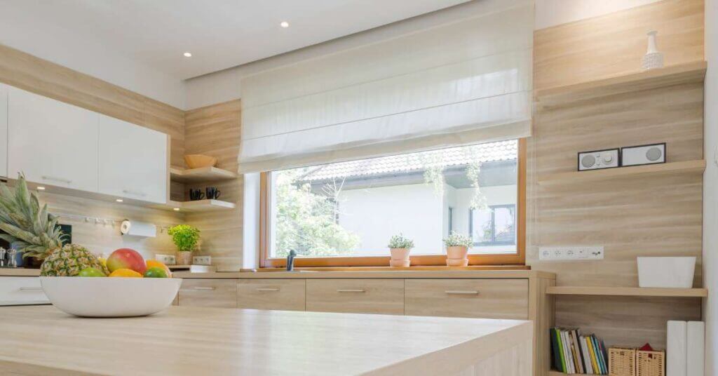 Incorporating Roman Shades into Modern and Traditional Kitchen Designs