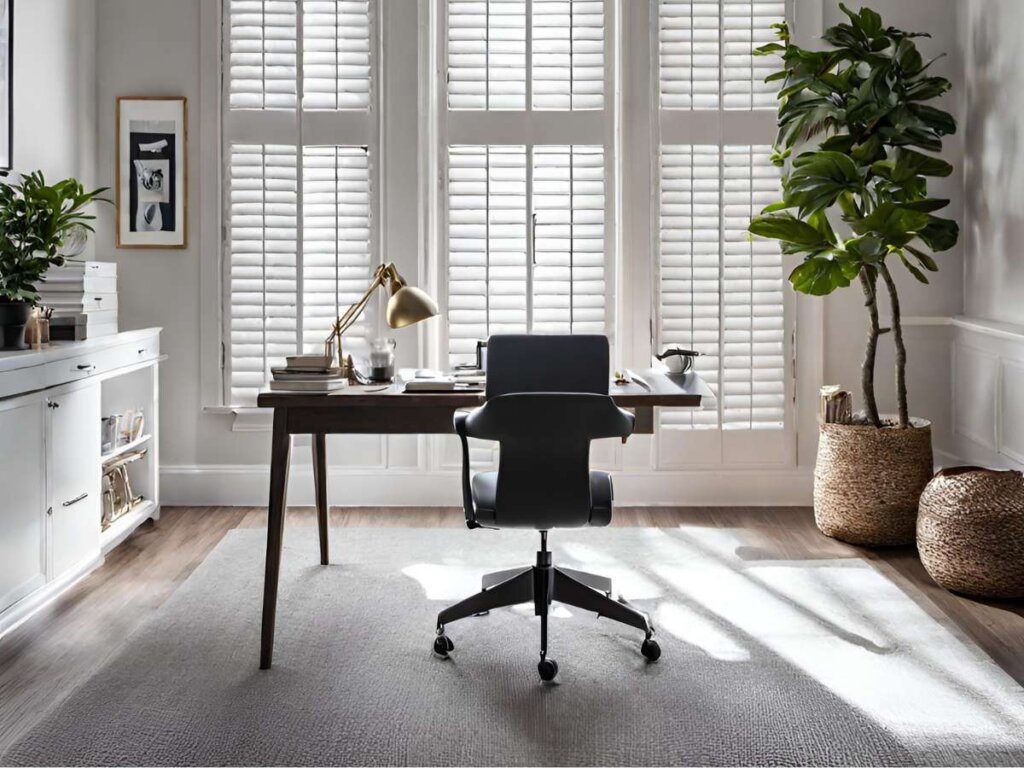 shutters | home office window coverings