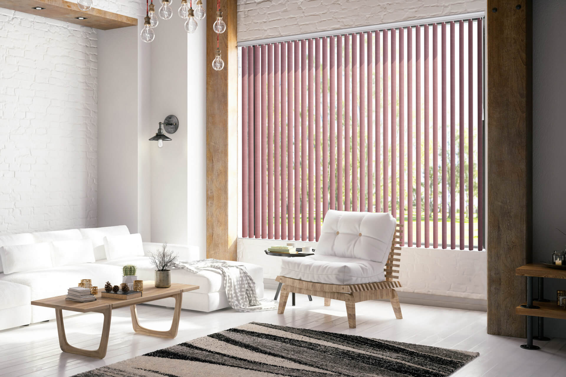 Norman Vertical Blinds Living Room