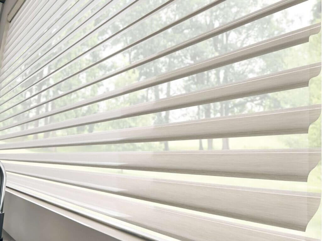One of the biggest reasons people choose sheer shades for sliding glass doors is their ability to filter natural light beautifully.