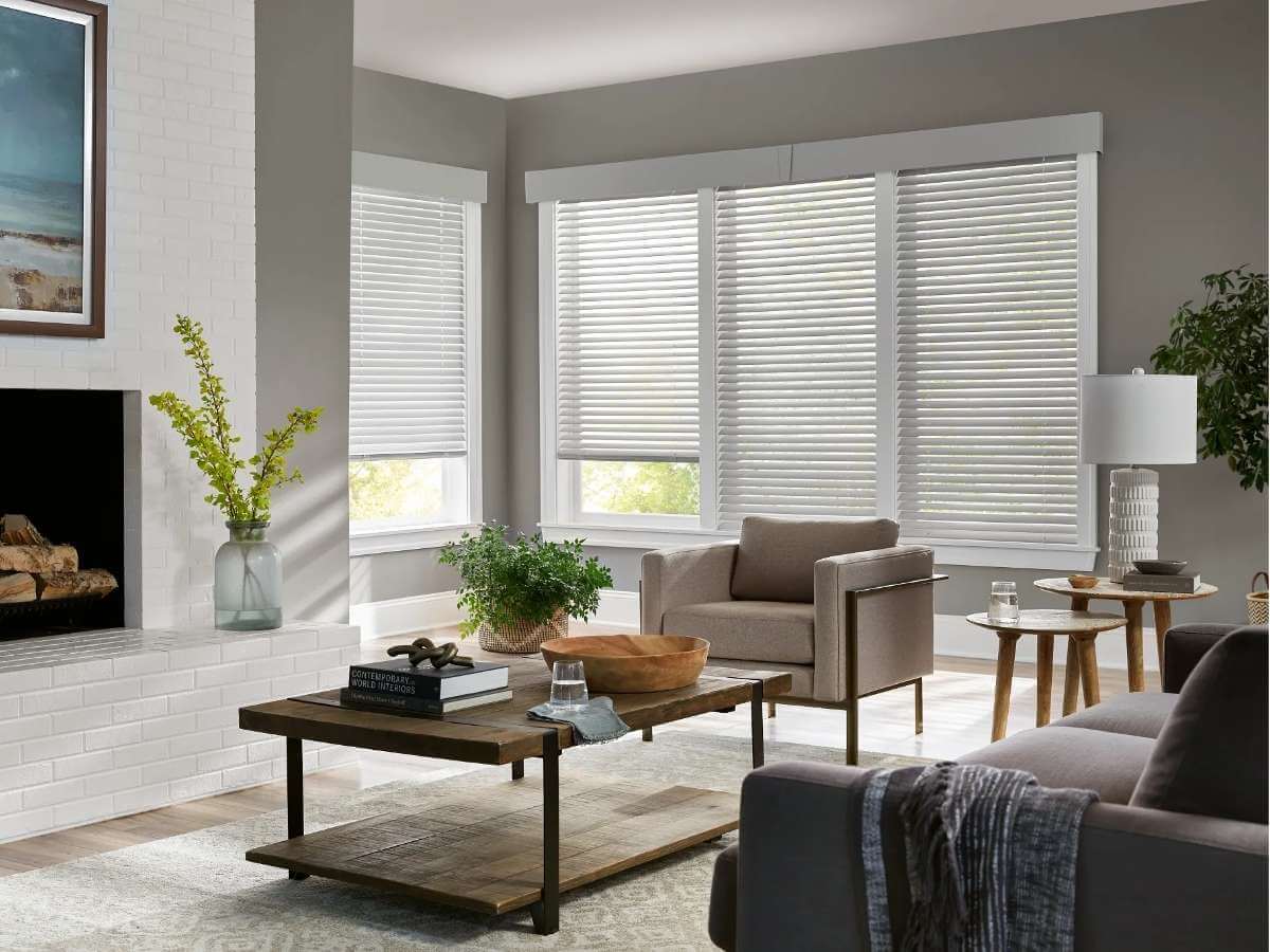 Alta Motorized Blinds in Multiple Panel Windows
