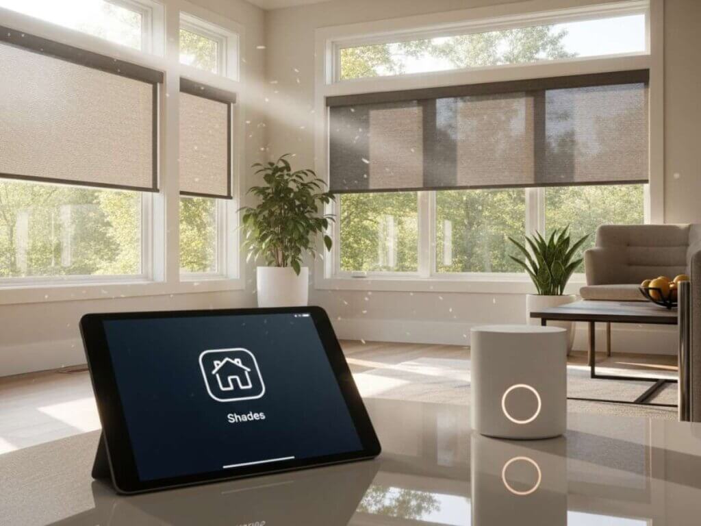 Motorized solar shades bring a new level of automation to interior comfort by allowing users to program, schedule, and remotely control their shades.
