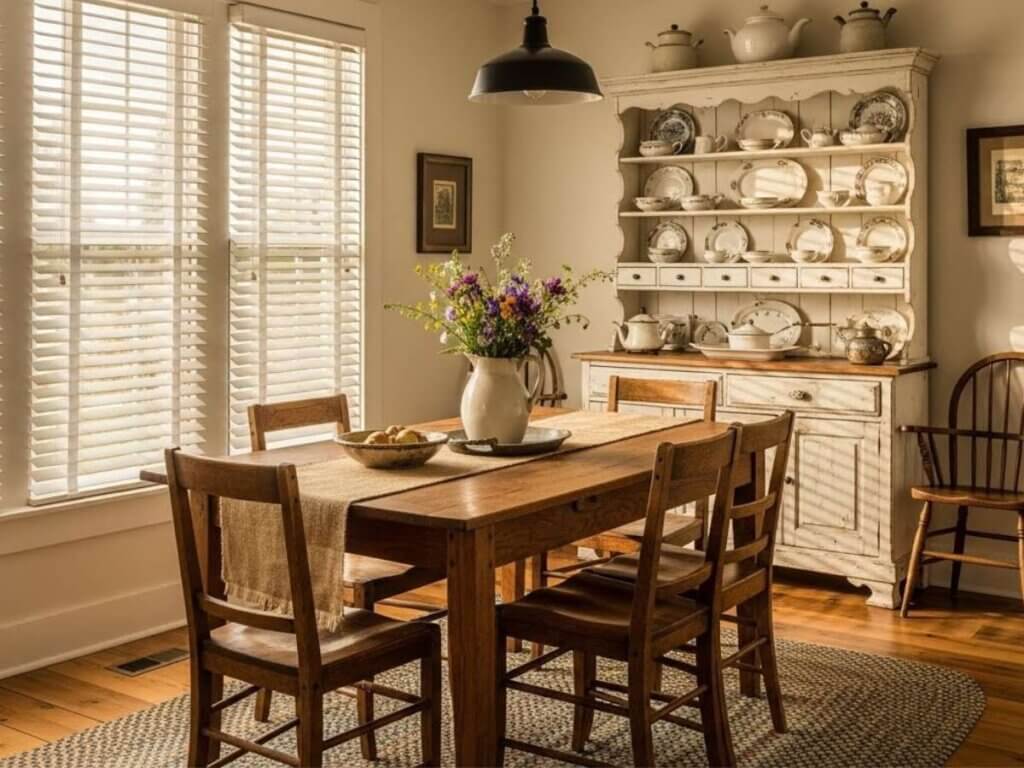 White wood blinds have a classic, neutral look that suits countless design styles—from minimalist modern to rustic farmhouse and elegant cottage interiors.