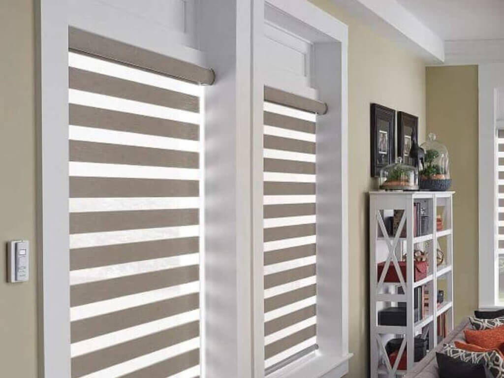 Motorized window treatments are powered by motors that adjust the position of your shades, blinds, or curtains.