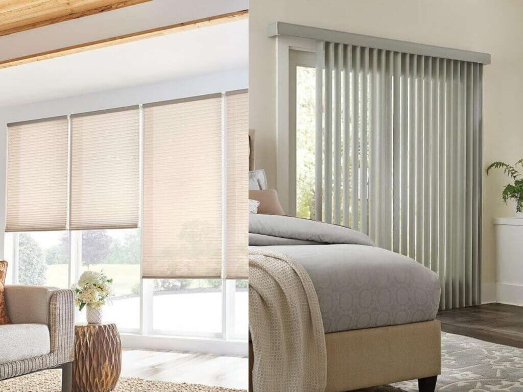 Cellular Shades vs. Vertical Blinds In A Home