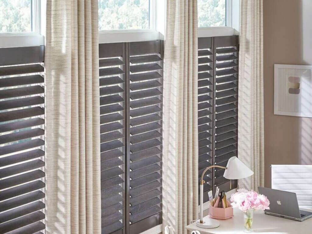 graber drapery in an office