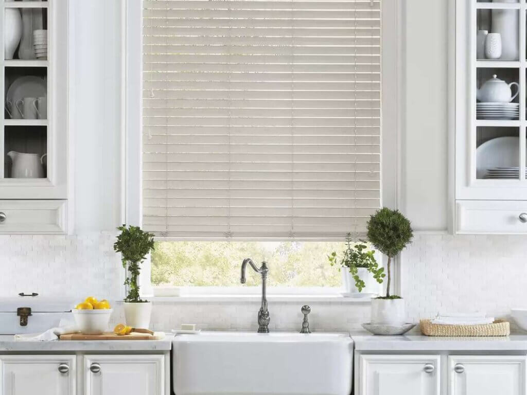 Hunter Douglas Blinds In A Kitchen