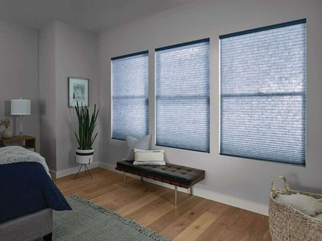 Graber Cellular Shades in A Bedroom