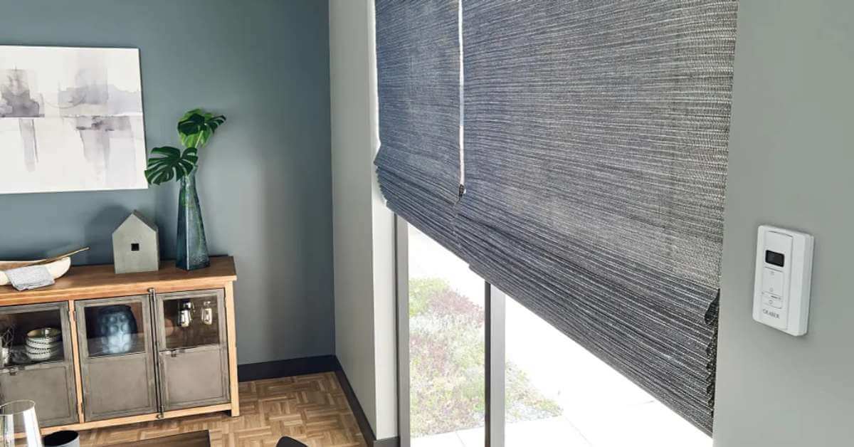 Graber Motorized Roman Shades with remote