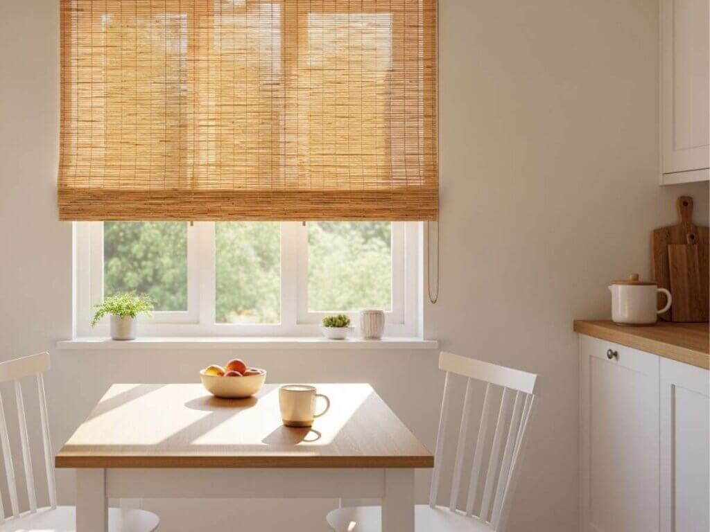 Natural Shades in A White Kitchen (1)