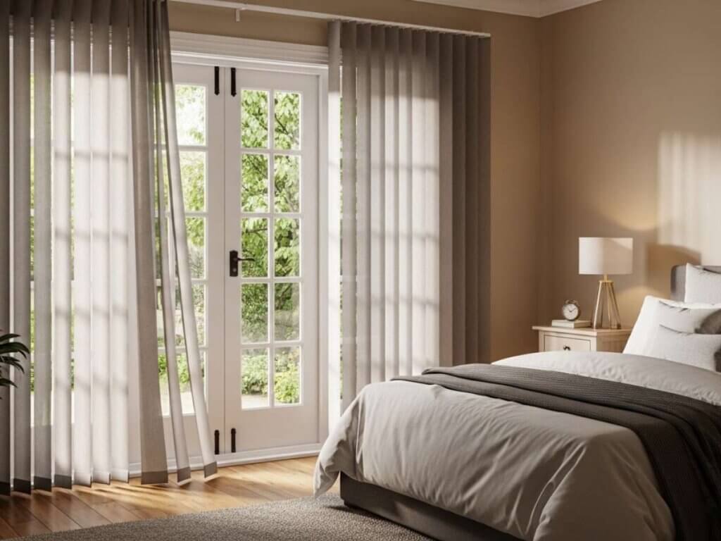 Vertical Blinds Bedroom