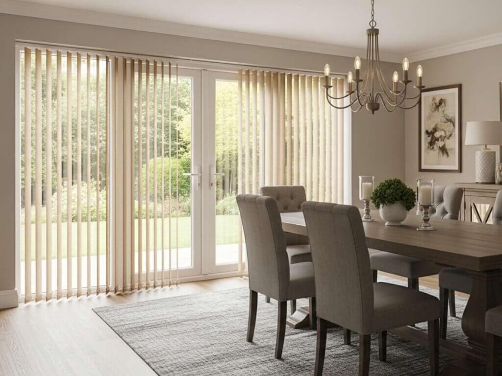 Vertical Blinds Dining Room