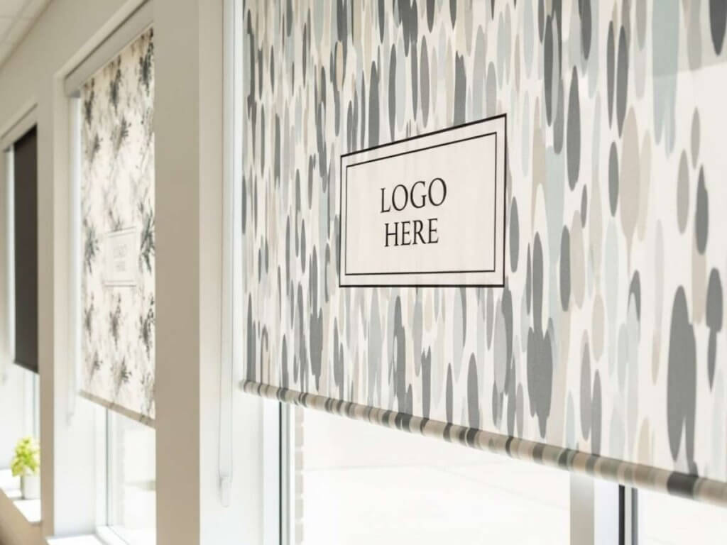 another sample of custom printed roller shades