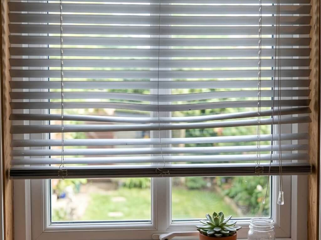Warped Aluminum Blinds