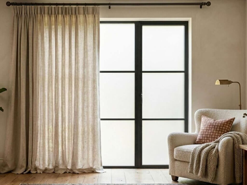This is a photo of a linen drapery