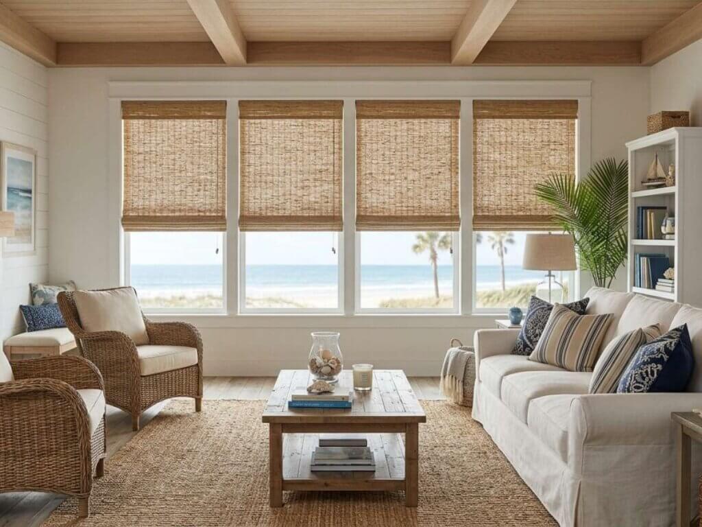 Woven Wood Shades Coastal Living