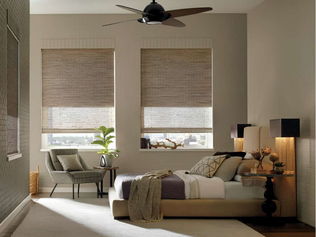 Woven Wood in Bedrooms