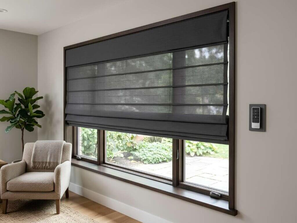 Motorized Roman Shades