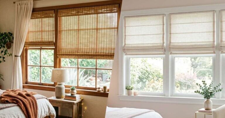 Woven Shades vs. Roman Shades (1)